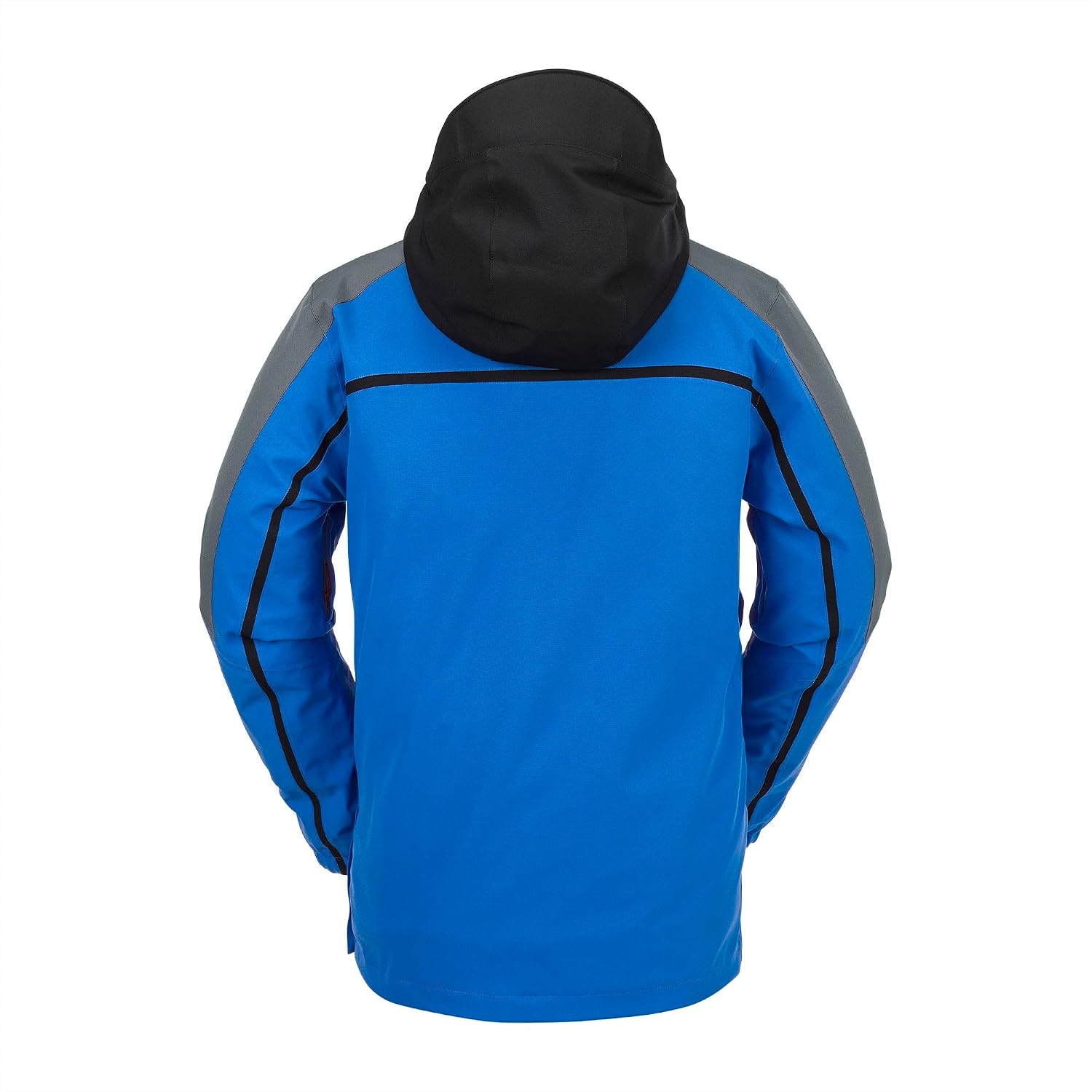 Volcom Men's Brighton Pullover Anarok Hooded Snowboard Jacket Electric Blue