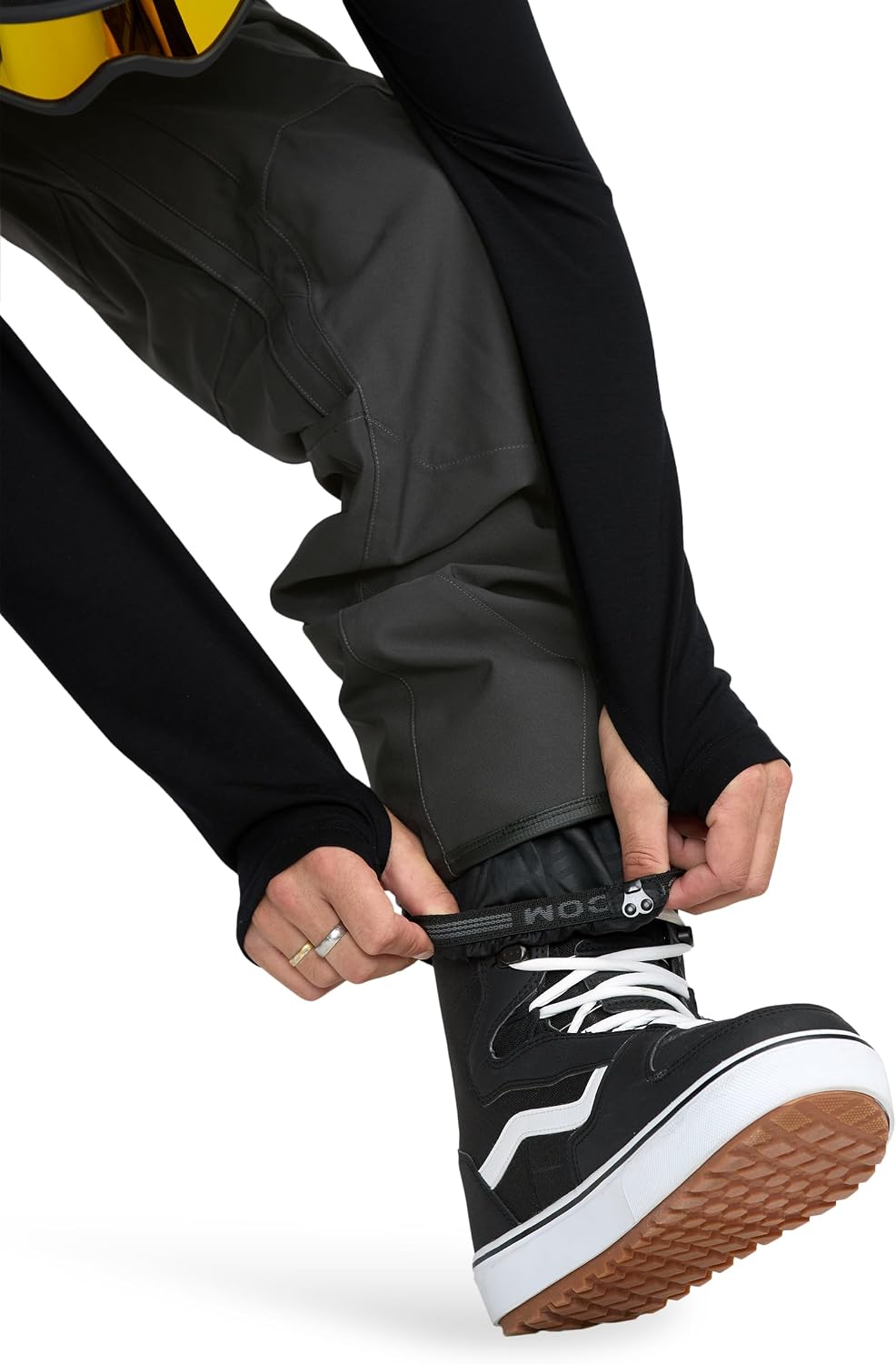 Volcom Men's Roan Bib Overall Snowboard Pant – 15k Waterproof 2-layer Repreve® Fibers Carbon