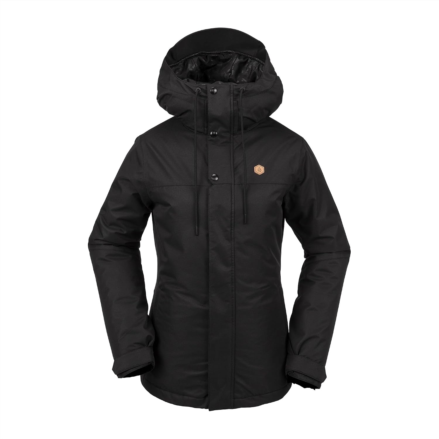 Volcom Women's Bolt Insulated Snowboard Ski Winter Hooded Jacket Black S4