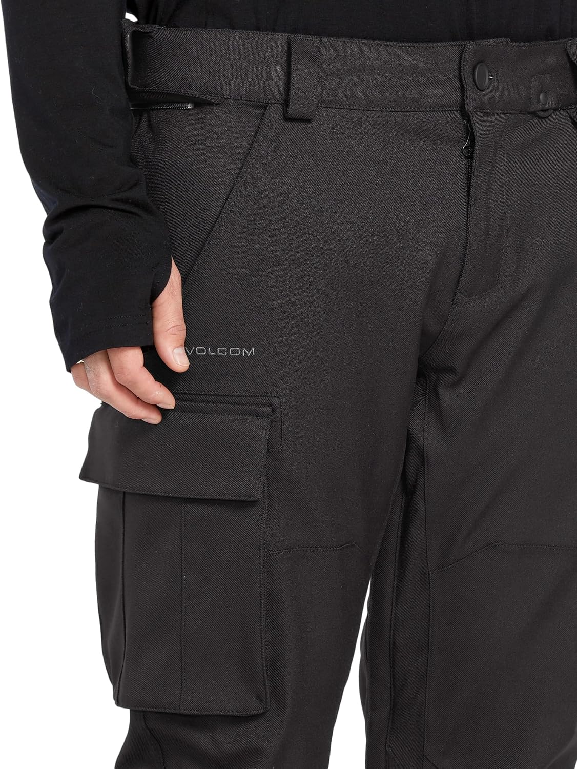 Volcom Men's Articulated Snow Pant, 15k Waterproof Ski Snowboard Pants, Sealed Seams Black S5