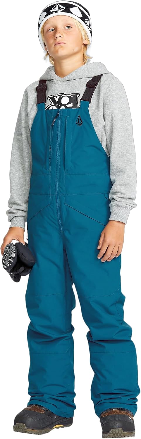 Volcom Boys' Youth Barkley Bib Overall Snowboard Pant Cobalt