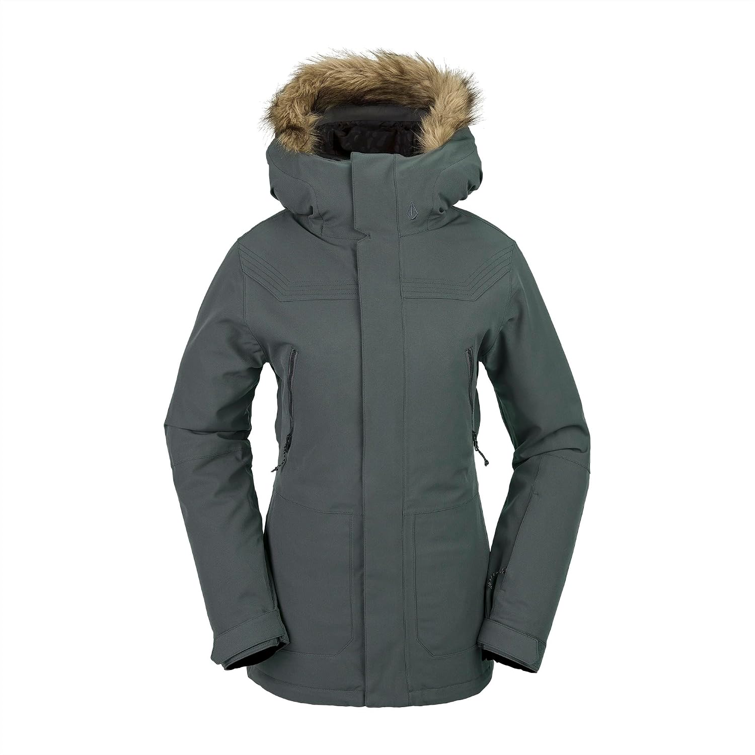 Volcom Women's Shadow Insulated Snowboard Ski Winter Hooded Jacket Eucalyptus S4