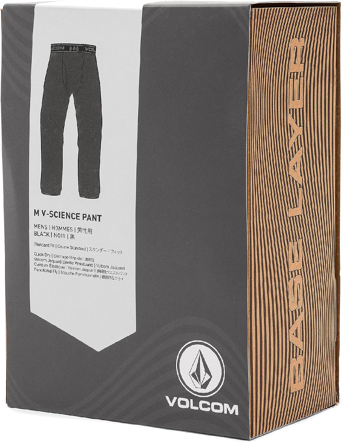 Volcom Men's V-Science Midweight Thermal Base Layer Pant Black