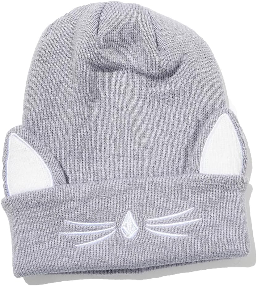 Volcom Girls' Snow Creature Rollover Beanie Lilac Ash S4