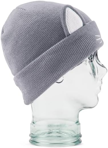 Volcom Girls' Snow Creature Rollover Beanie Lilac Ash S4