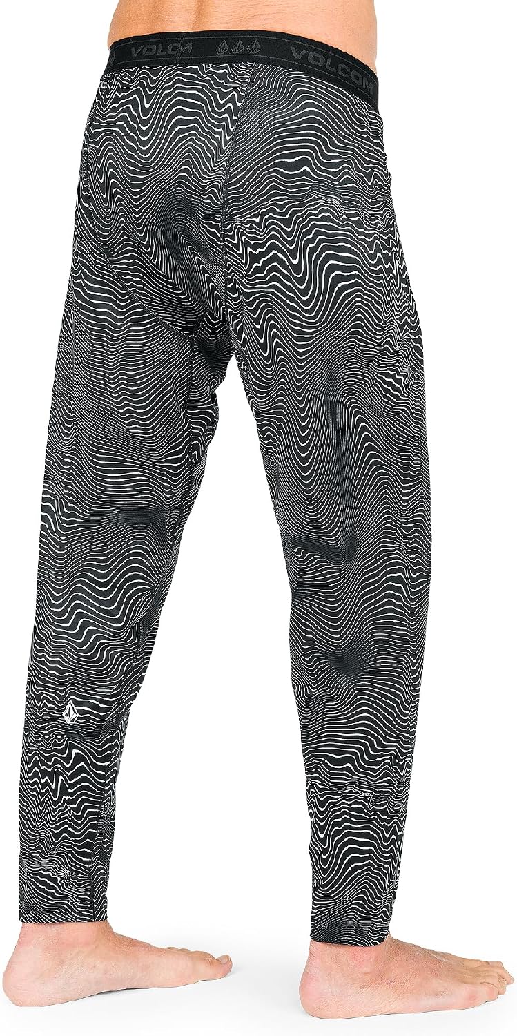 Volcom Men's V-Science Midweight Thermal Base Layer Pant Black Print