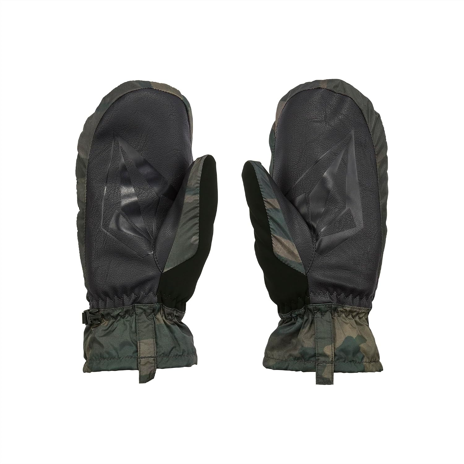 Volcom Womens Puff Puff Ski Snowboard Mitt Glove Cloudwash Camo S4