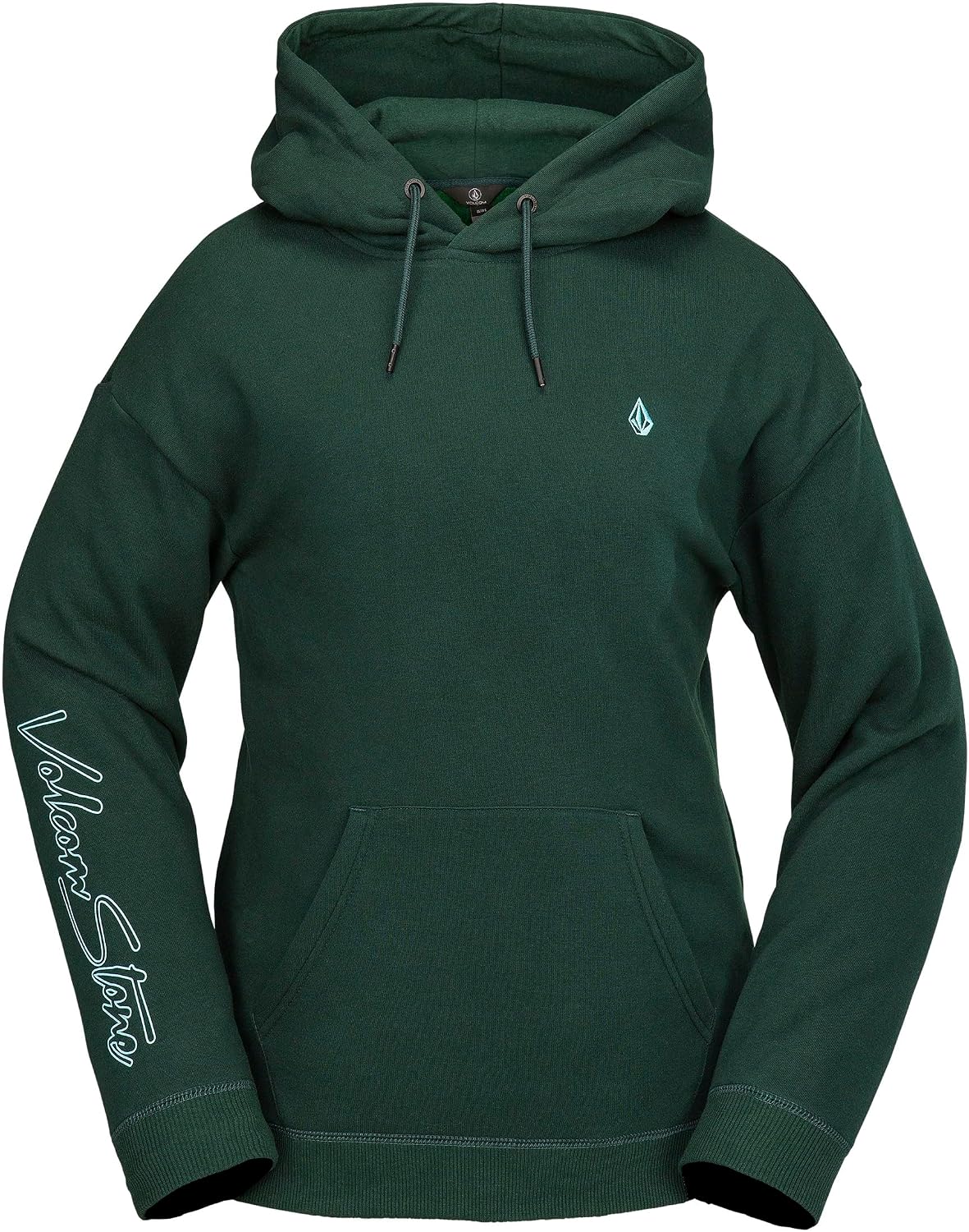 Volcom Women's Essential Hooded Snowboard Riding Fleece Hoodie Scarab S5