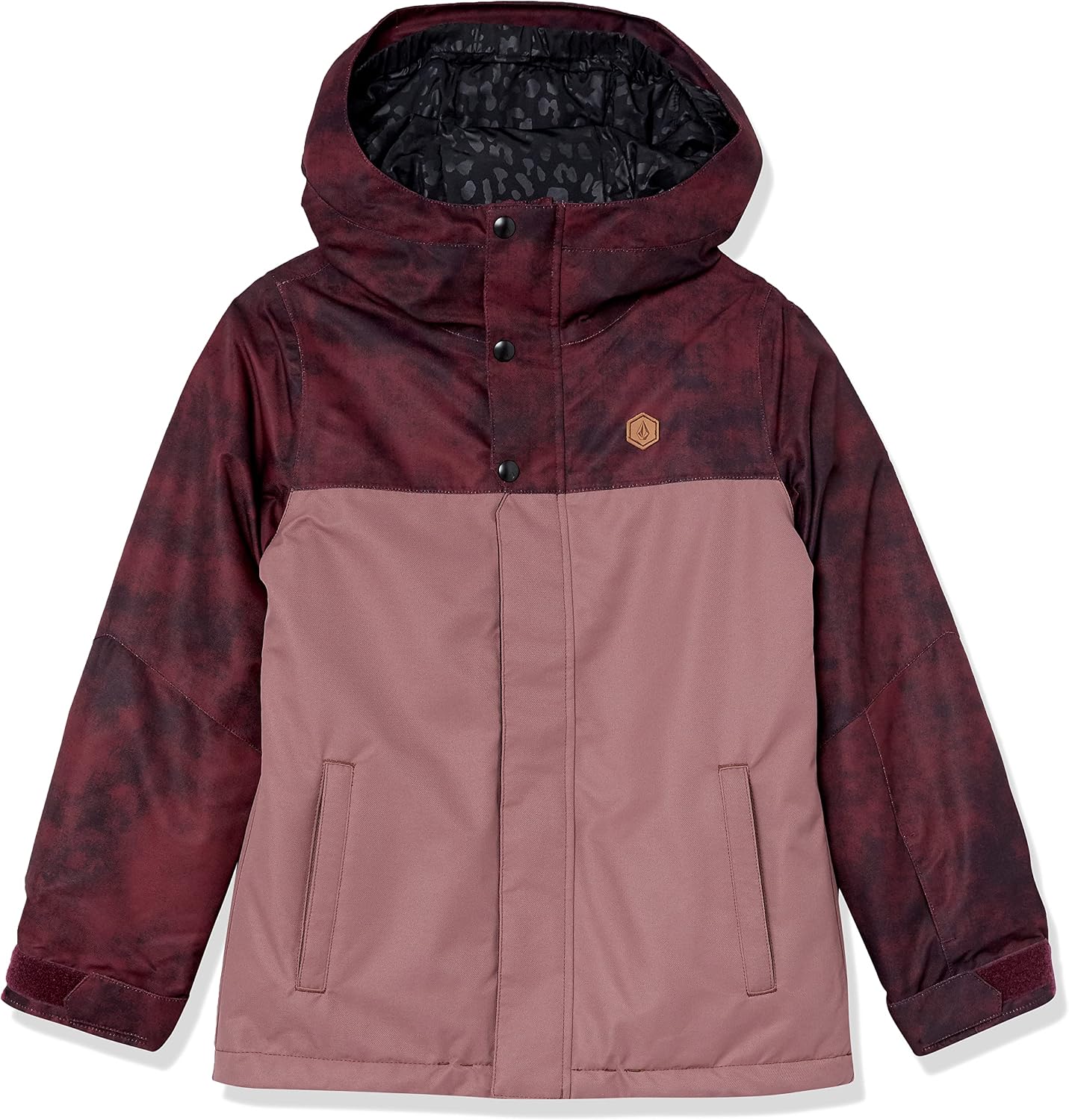 Volcom Girls' Sass'n'fras Insulated Snowboard Ski Jacket Acid Merlot