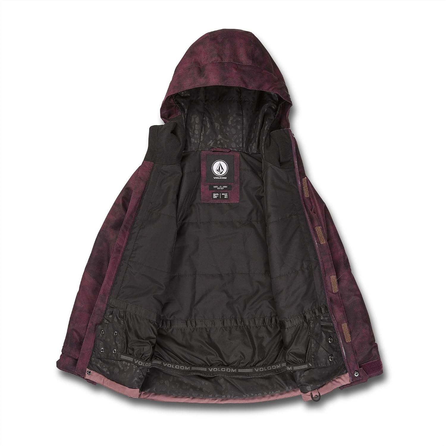 Volcom Girls' Sass'n'fras Insulated Snowboard Ski Jacket Acid Merlot