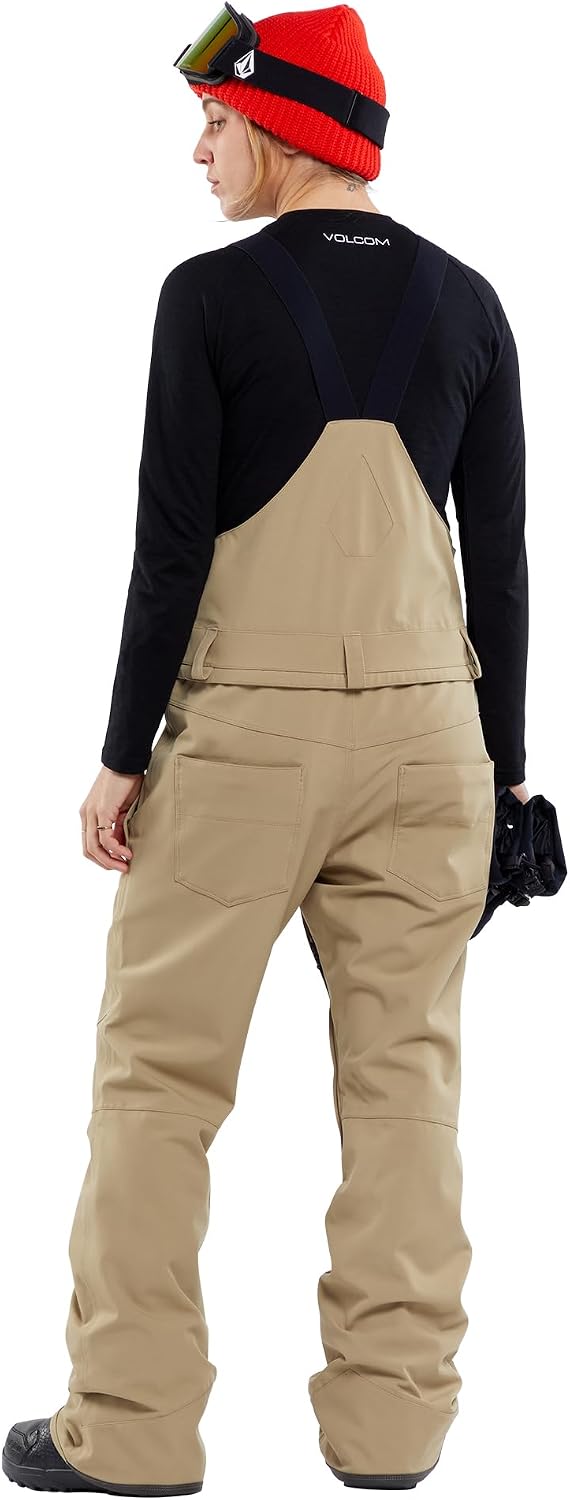 Volcom Women's Swift Bib Overall Snowpant Dark Khaki S4