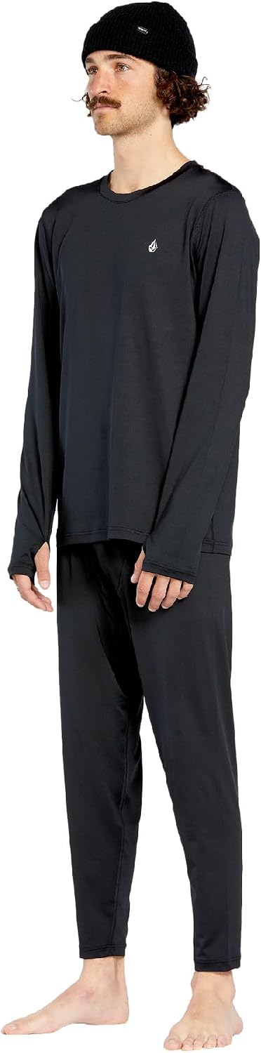 Volcom Men's V-Science Midweight Long Sleeve Thermal Base Layer Shirt – Quick Dry Thumbholes initial