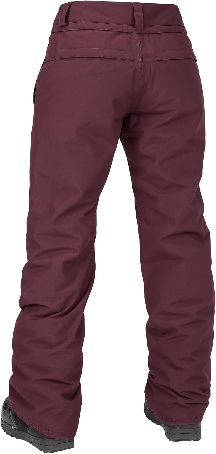 Volcom Women's Frochickie Insulated Lined Snow Pant Burgundy S5