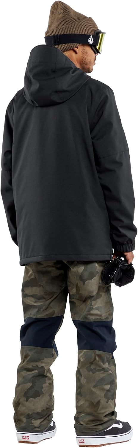 Volcom Men's Roan Bib Overall Snowboard Pant – 15k Waterproof 2-layer Repreve® Fibers Cloudwash Camo