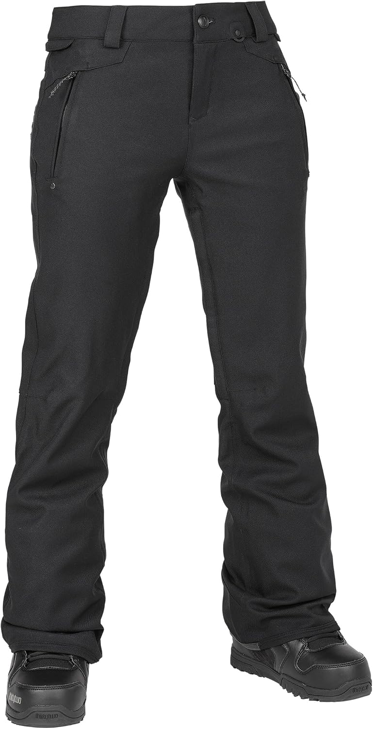 Volcom Women's Genus Slim Fit Stretch Snowboard Ski Pant Black S5