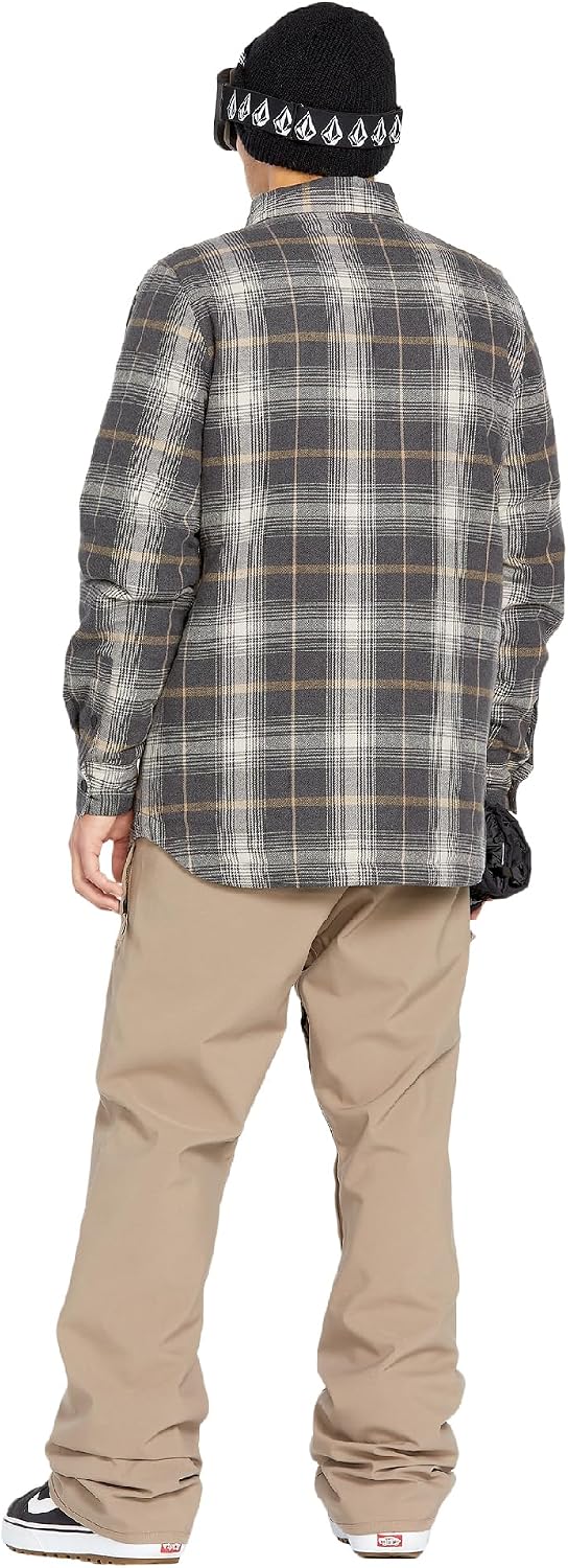 Volcom Men's Field Insulated Flannel Stone S5