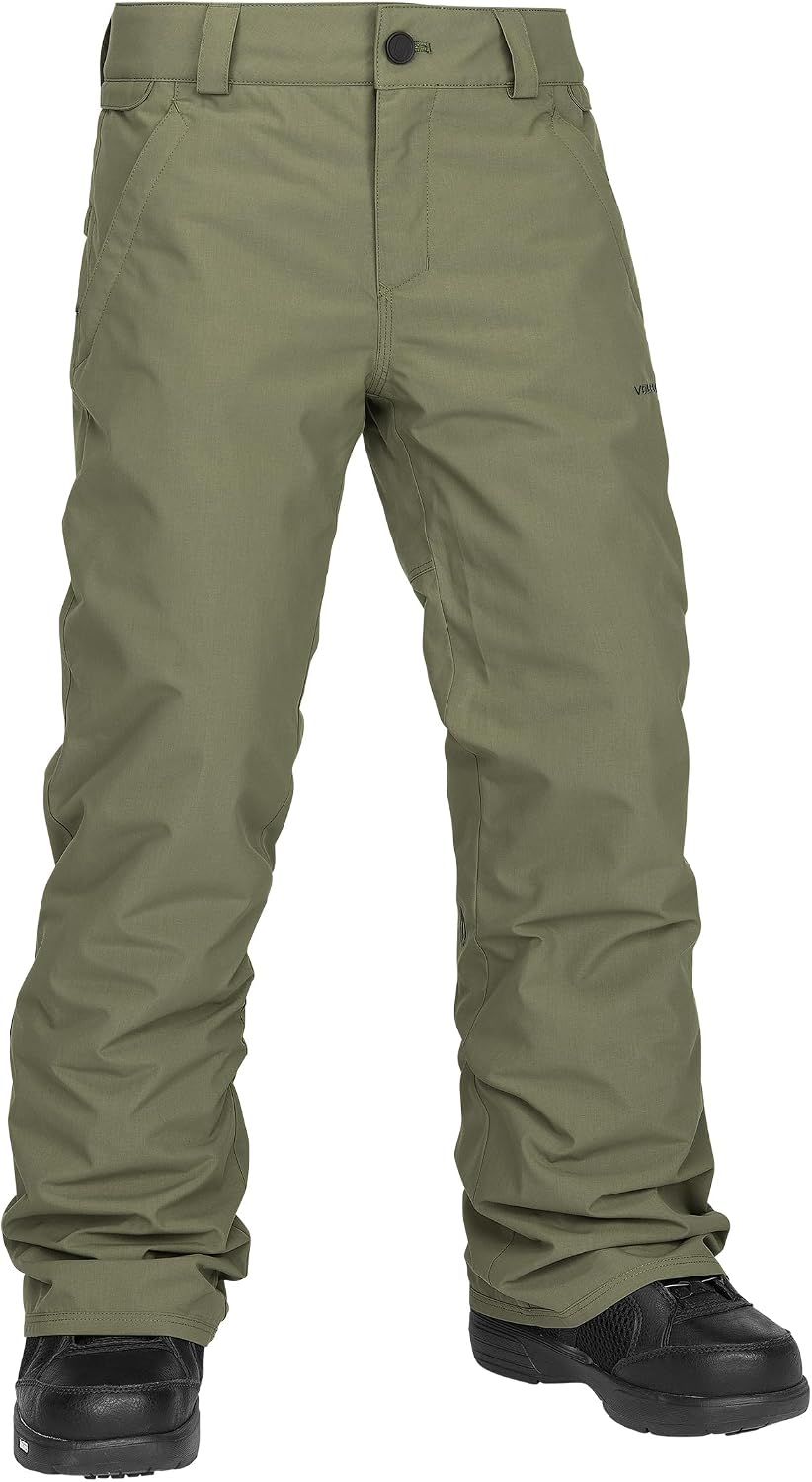 Volcom Boys' Freakin Chino Youth Insulated Snowboard Ski Pant Ivy