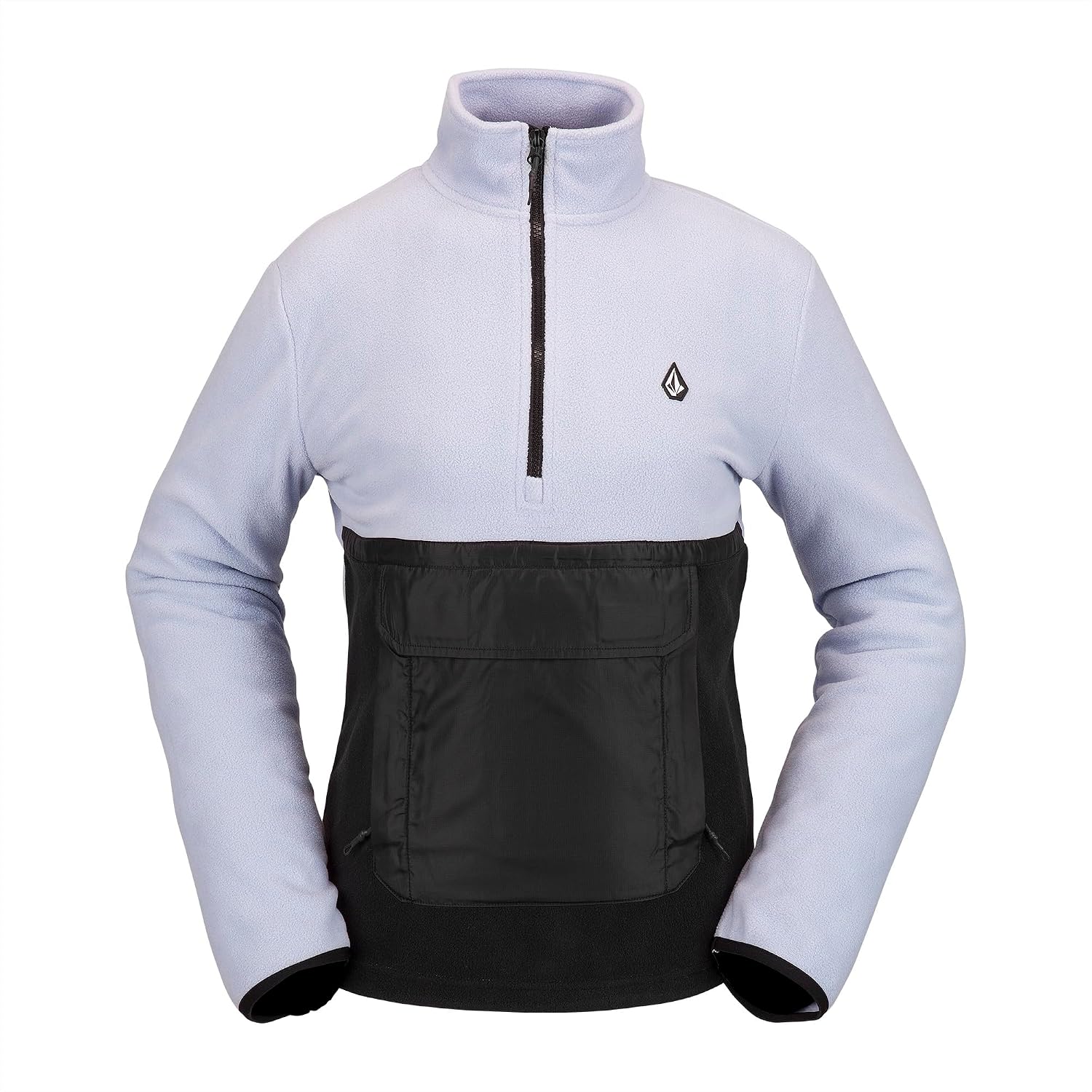Volcom Women's Polar Fleece 12 Zip Snowboard Ski Baselayer Lilac Ash S4