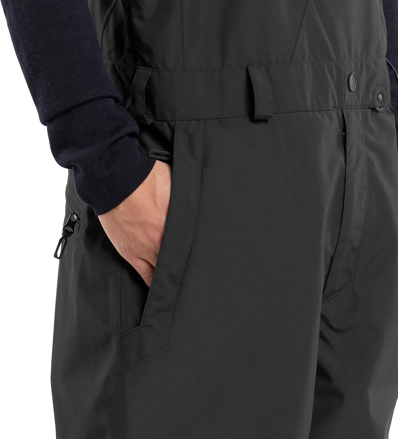 Volcom Men's V.co Sparta Bib Overall Snowboard Pant Black White