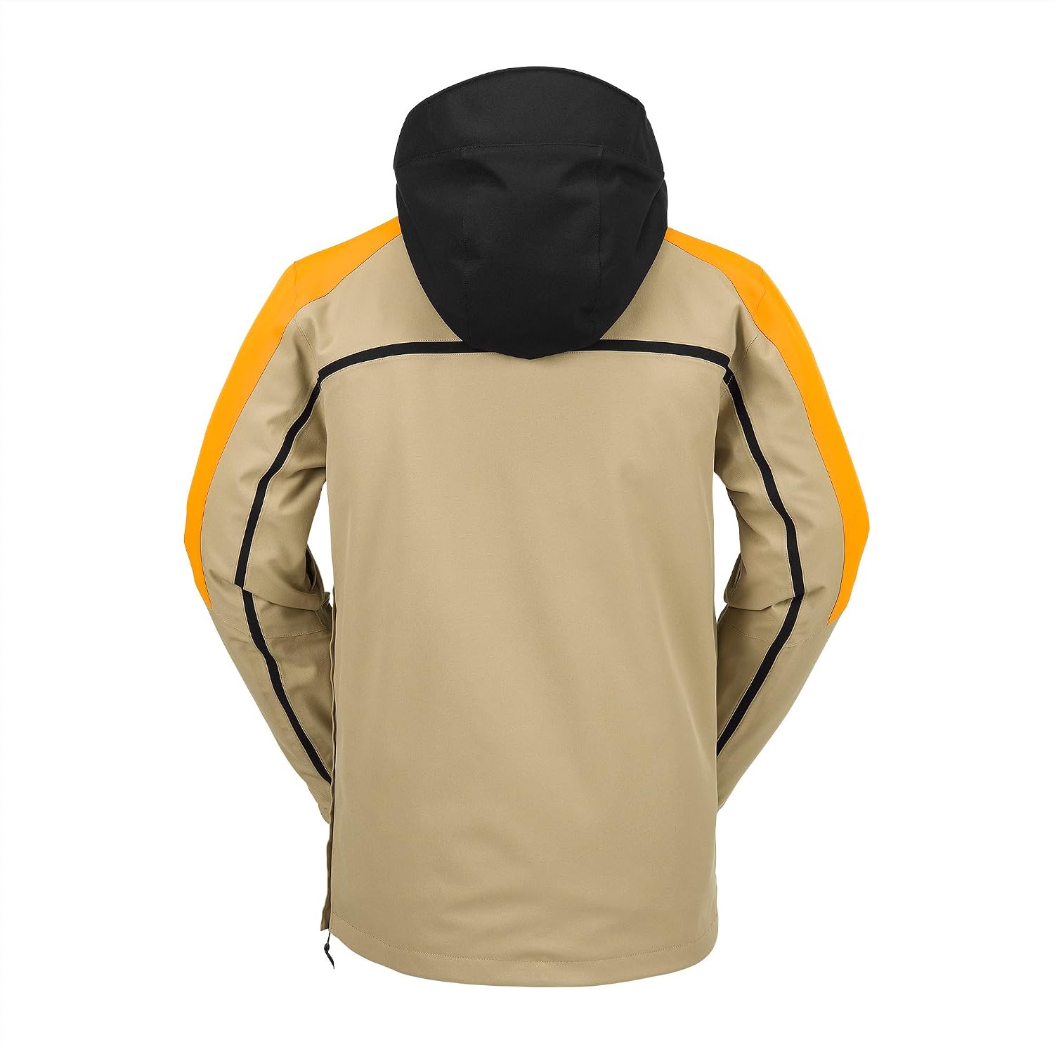 Volcom Men's Brighton Pullover Anarok Hooded Snowboard Jacket Gold