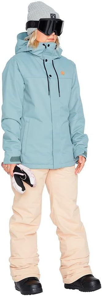 Volcom Women's Bolt Insulated Snowboard Ski Winter Hooded Jacket Green Ash S3