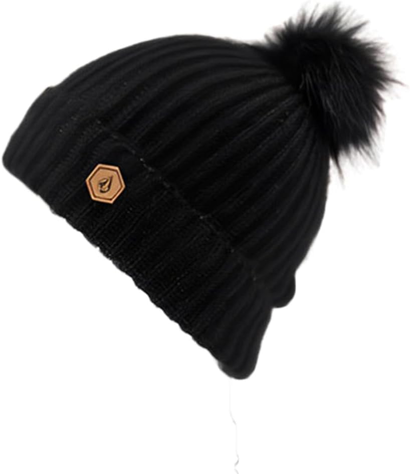 Volcom Women's V.co Lyra Snowboard Ski Beanie Black S4