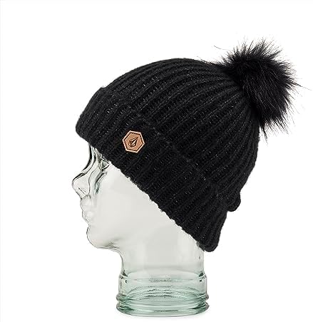 Volcom Women's V.co Lyra Snowboard Ski Beanie Black S4
