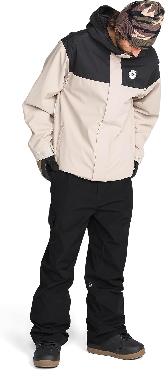 Volcom Men's V.co Sparta Bib Overall Snowboard Pant Black