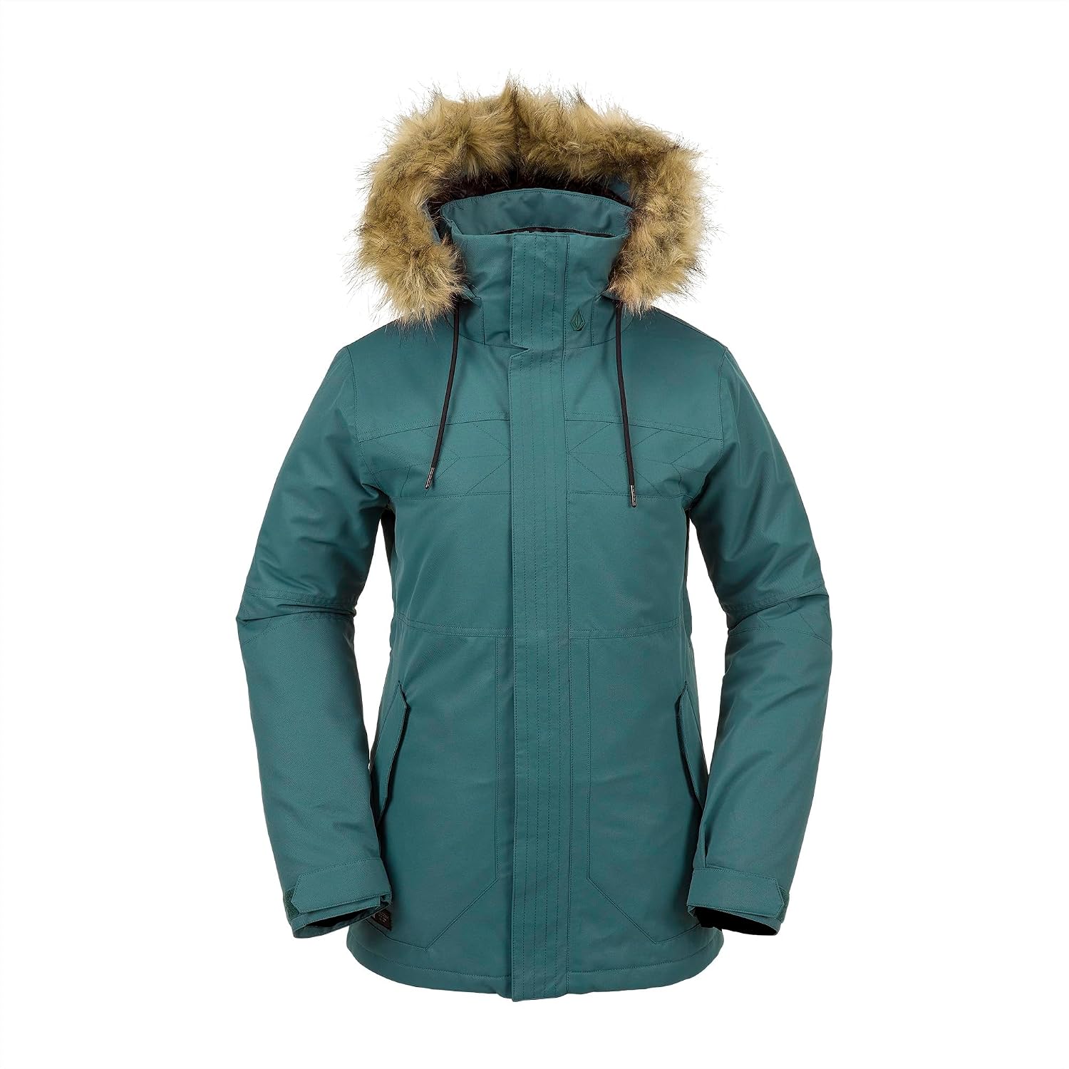 Volcom Women's Fawn Insulated Snowboard Ski Winter Hooded Jacket Balsam S4