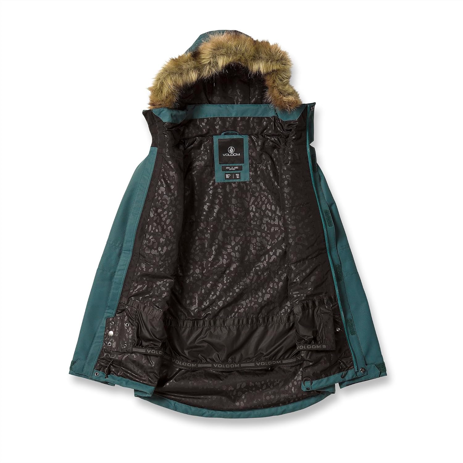 Volcom Women's Fawn Insulated Snowboard Ski Winter Hooded Jacket Balsam S4
