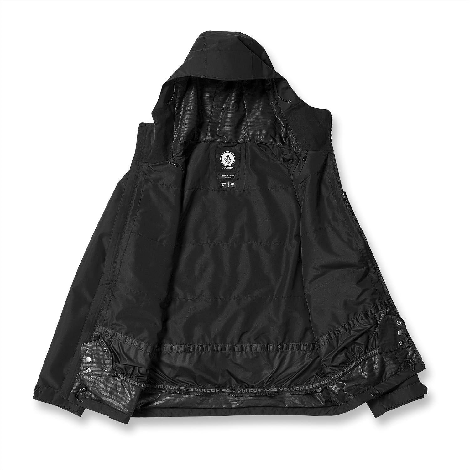 Volcom Men's 2836 Insulated Snowboard Jacket Black White