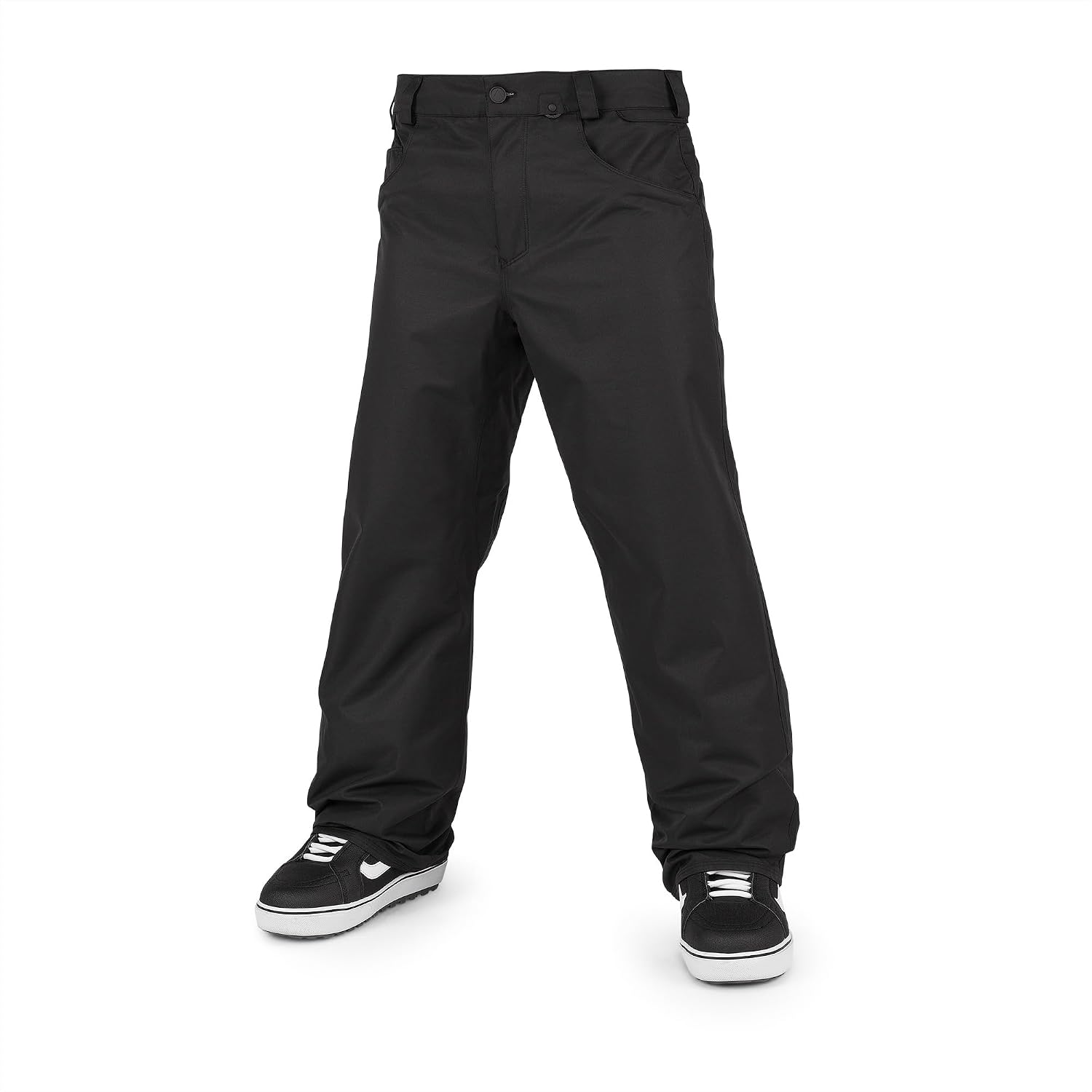 Volcom Men's 5-pocket Snowboard Pant, 10k Waterproof Ski Snow Pants, Sealed Seams Black S4