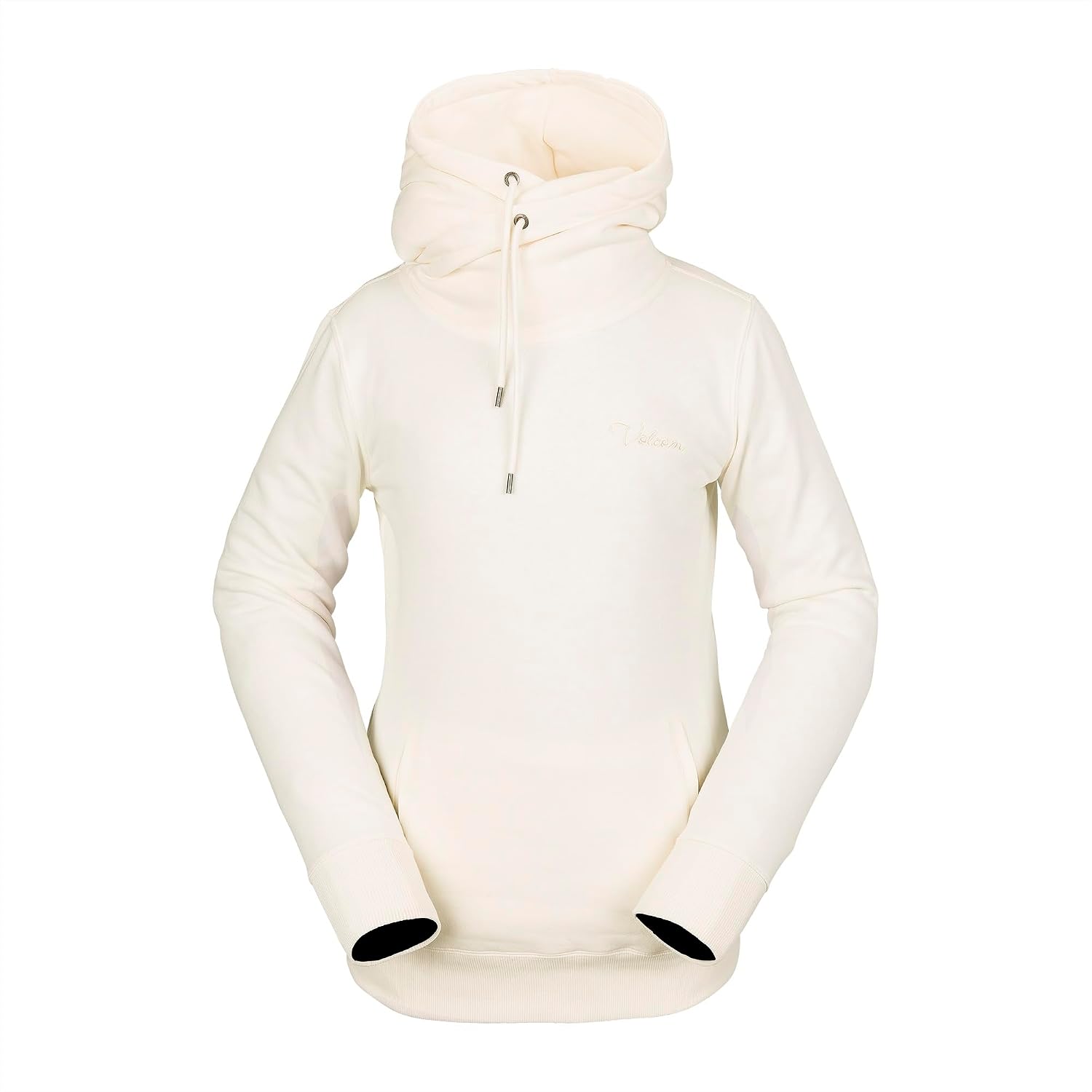 Volcom Women's Tower Hooded Fleece Sweatshirt Moonbeam S4