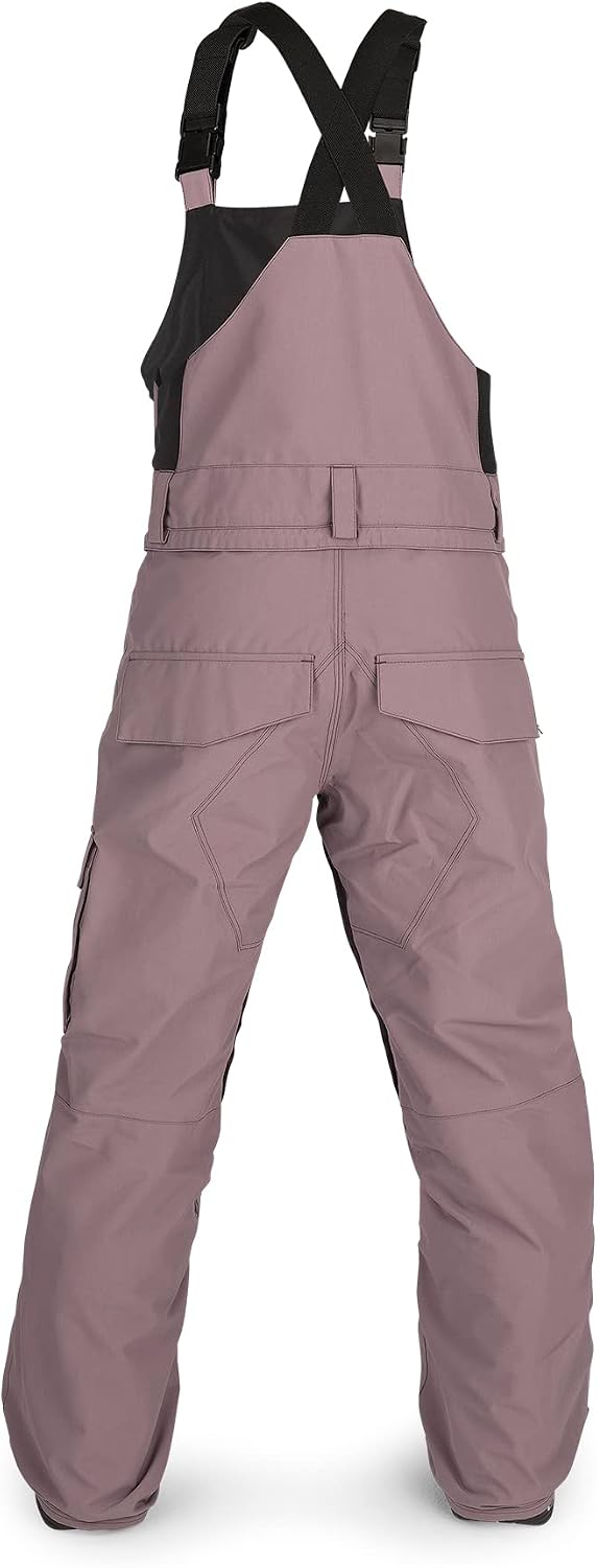 Volcom Boys' Youth Barkley Bib Overall Snowboard Pant Rosewood S3