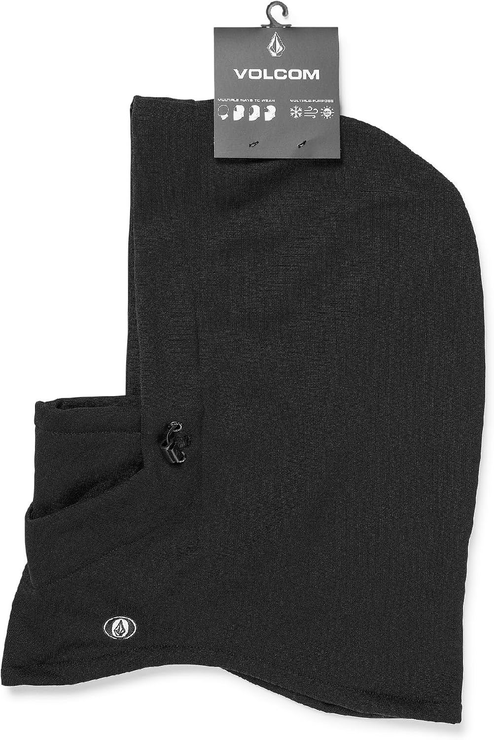 Volcom Men's Hydro Fleece Hood Snowboard Neck Warmer Black S5