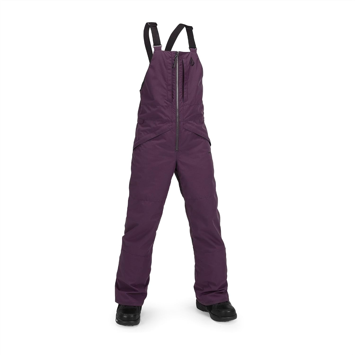 Volcom Boys' Youth Barkley Bib Overall Snowboard Pant Blackberry S4