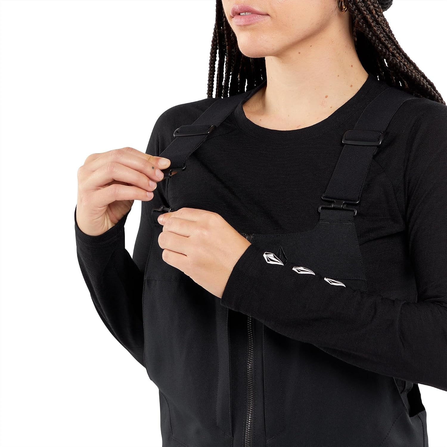 Volcom Women's Swift Bib Overall Snowpant Black S4