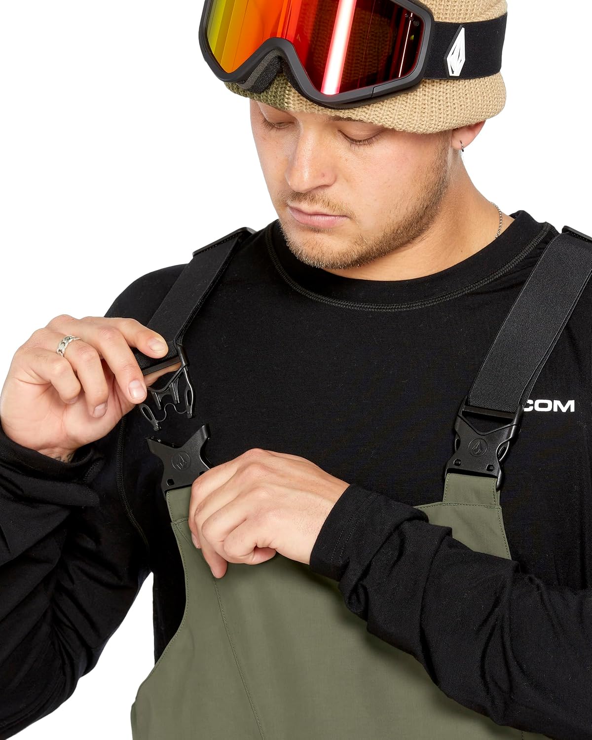 Volcom Men's V.co Sparta Bib Overall Snowboard Pant Ivy