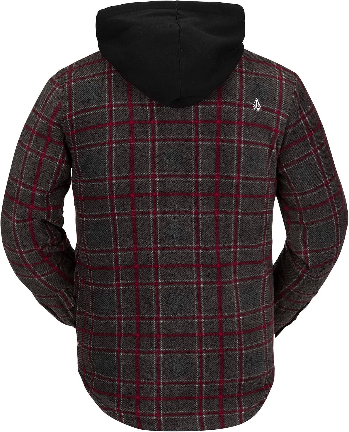Volcom Men's Field Insulated Flannel Black Plaid S3