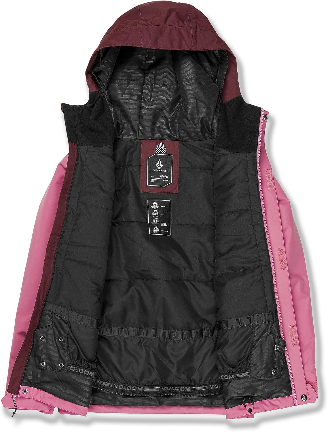 Volcom boys Stone 91 Insulated Snowboard Winter Jacket Blurred Violet S5