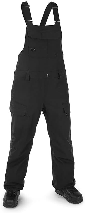 Volcom Women's Creston Stretch Snowboard Ski Bib Overall Snowpant Black S3