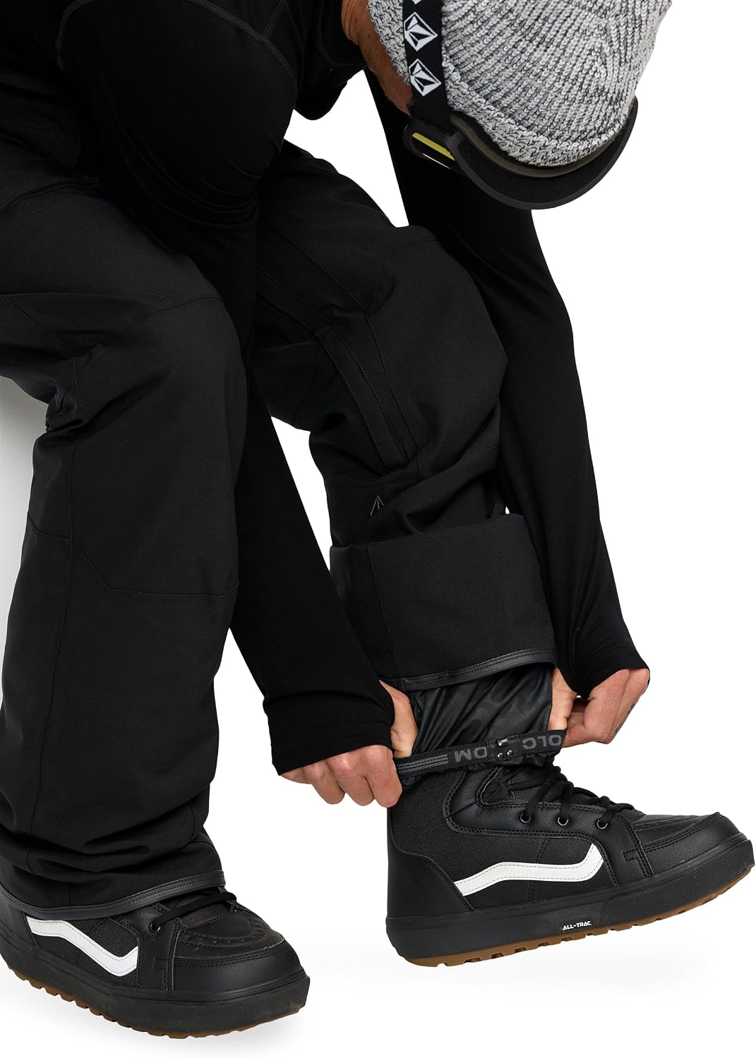 Volcom Men's Roan Bib Overall Snowboard Pant – 15k Waterproof 2-layer Repreve® Fibers Onyx
