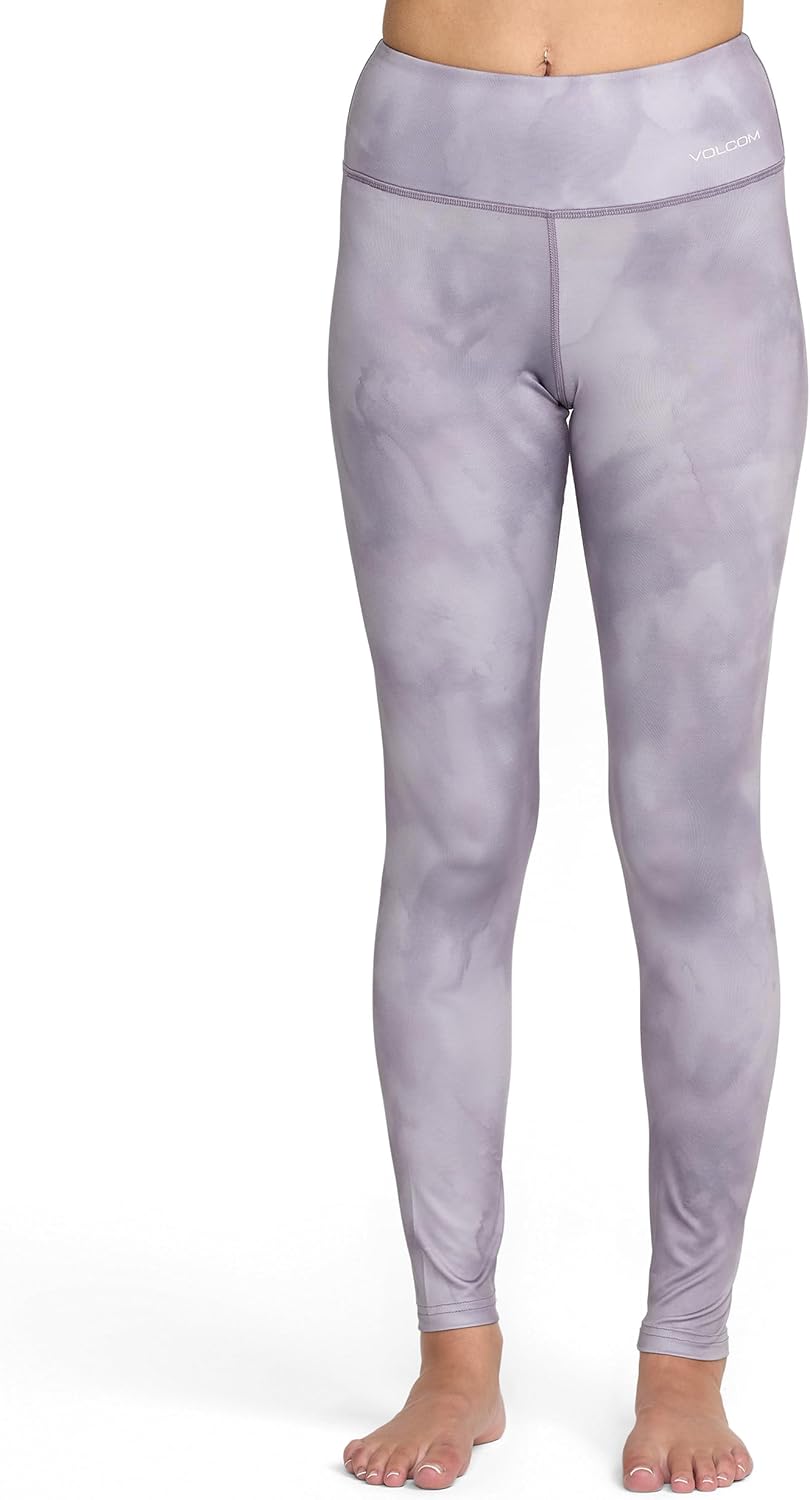 Volcom Women's V-Science Thermal Base Layer Legging – Quick Dry High-Waisted Fit Lavender Aura