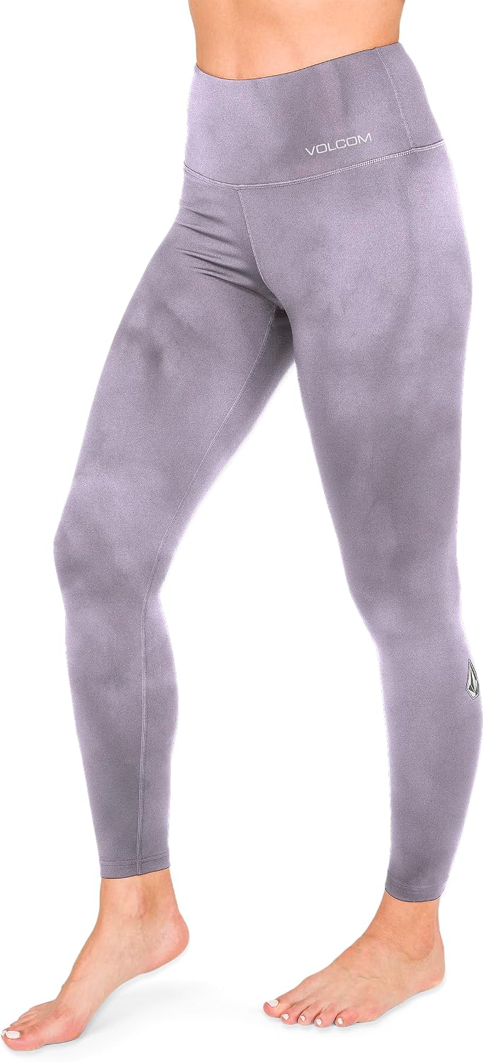 Volcom Women's V-Science Thermal Base Layer Legging – Quick Dry High-Waisted Fit Lavender Aura