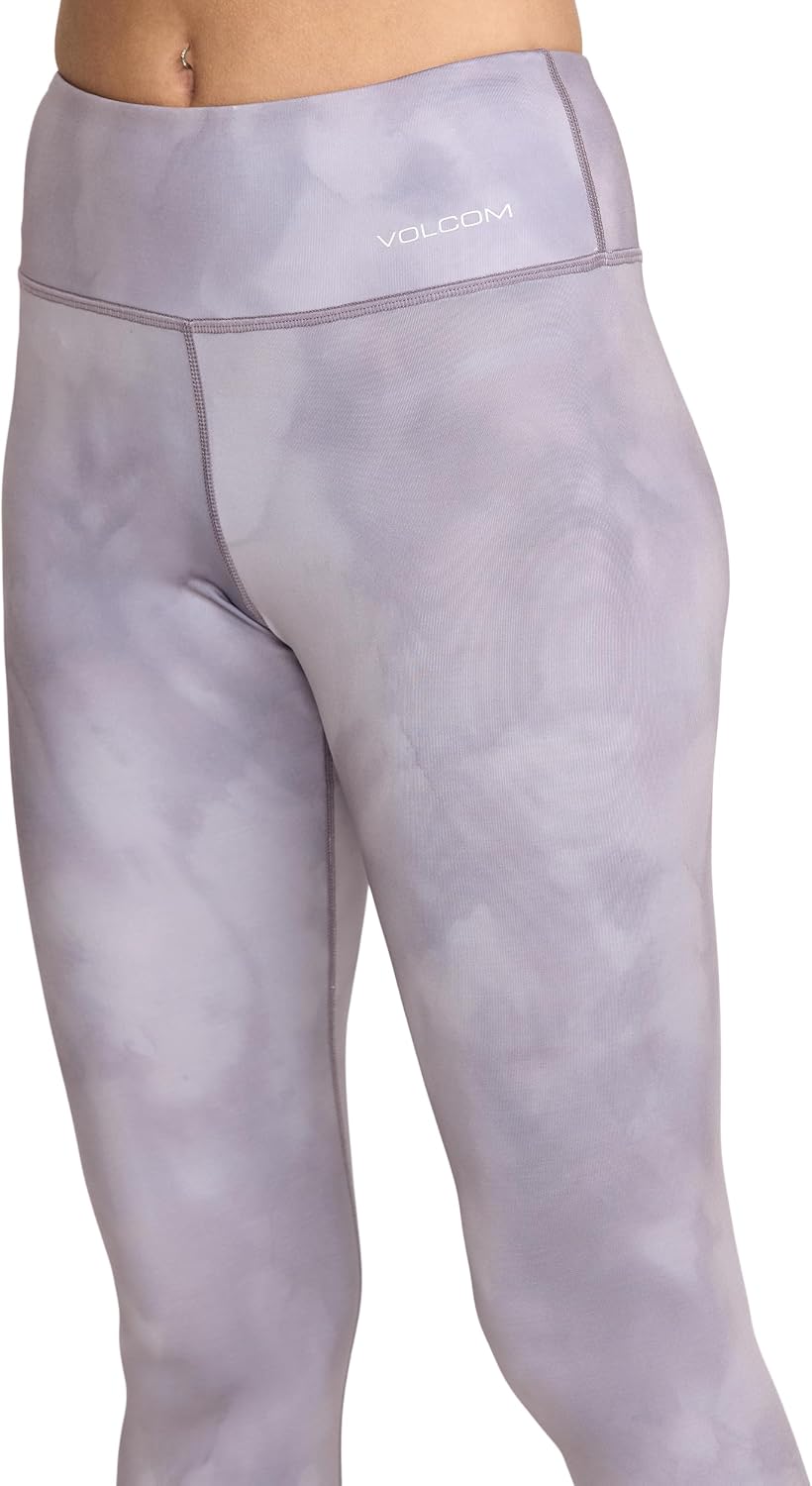 Volcom Women's V-Science Thermal Base Layer Legging – Quick Dry High-Waisted Fit Lavender Aura
