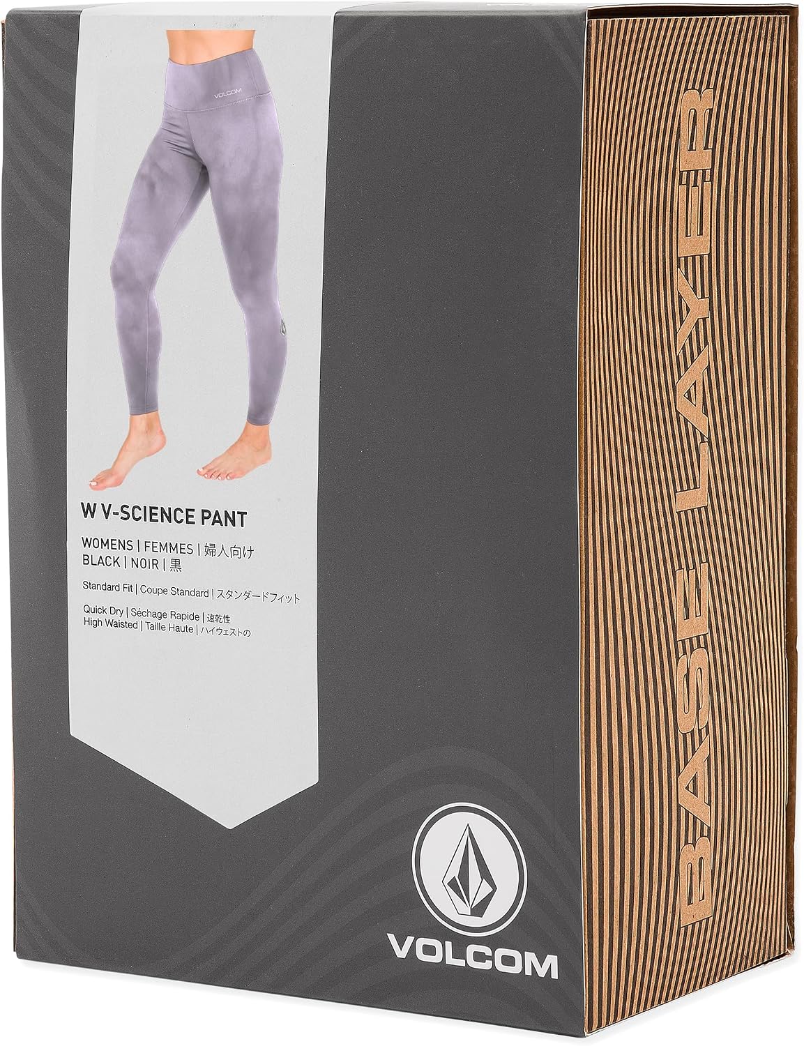 Volcom Women's V-Science Thermal Base Layer Legging – Quick Dry High-Waisted Fit Lavender Aura