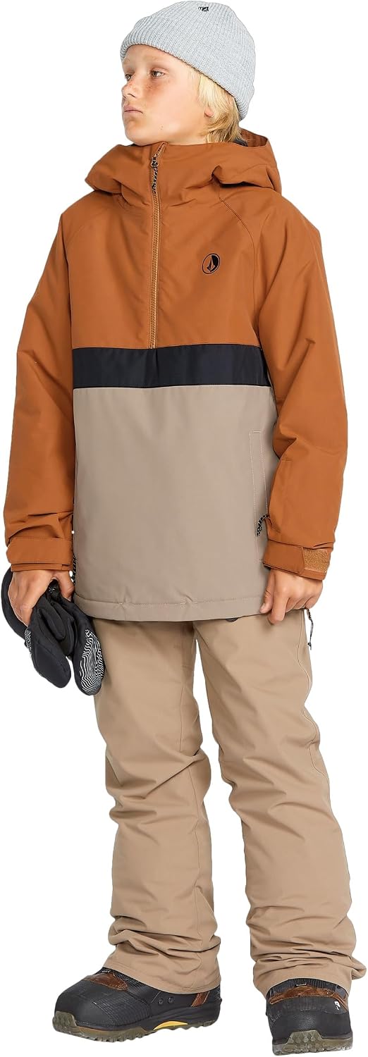 Volcom Boys' Sluff Insulated Snowboard Winter Jacket Caramel S5