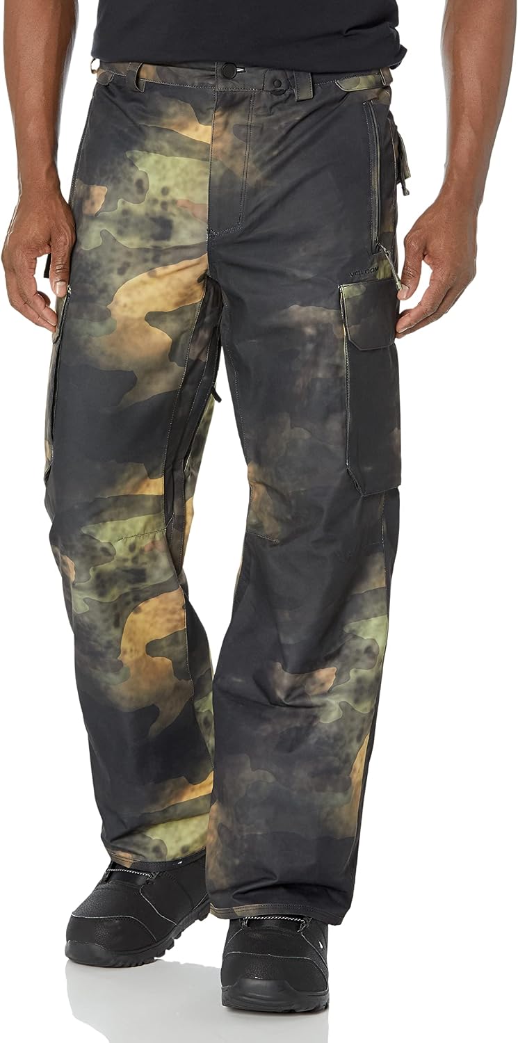 Volcom Men's V.CO Hunter Cargo Snowboard Pants Camouflage S3