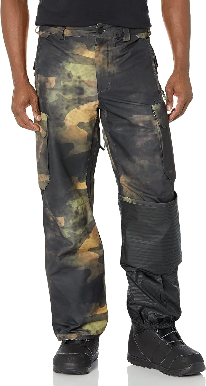 Volcom Men's V.CO Hunter Cargo Snowboard Pants Camouflage S3