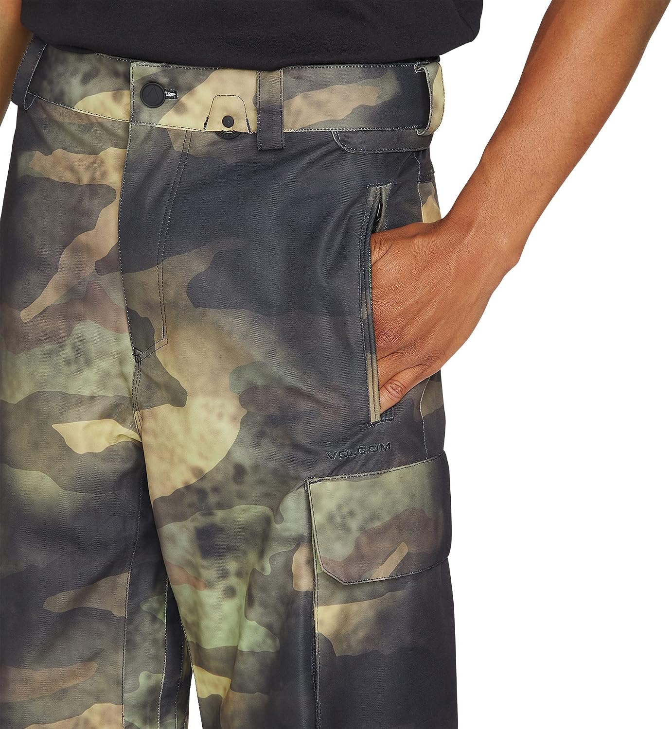 Volcom Men's V.CO Hunter Cargo Snowboard Pants Camouflage S3